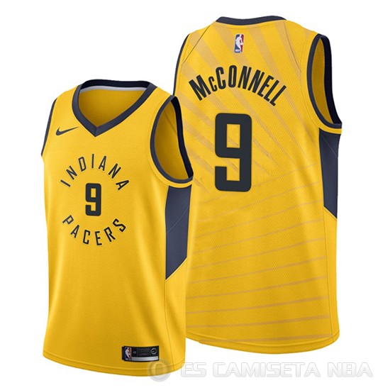 Camiseta T.j. Mcconnell #9 Indiana Pacers Statement 2019-20 Oro - Haga un click en la imagen para cerrar